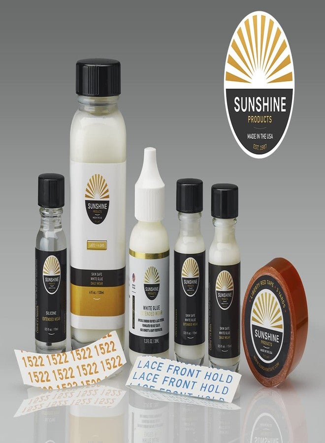 SUN SHINE Sunshine Tape | Lace Wig Adhesive | Skin Safe White Glue | Extended Wear (4oz) - Image 5